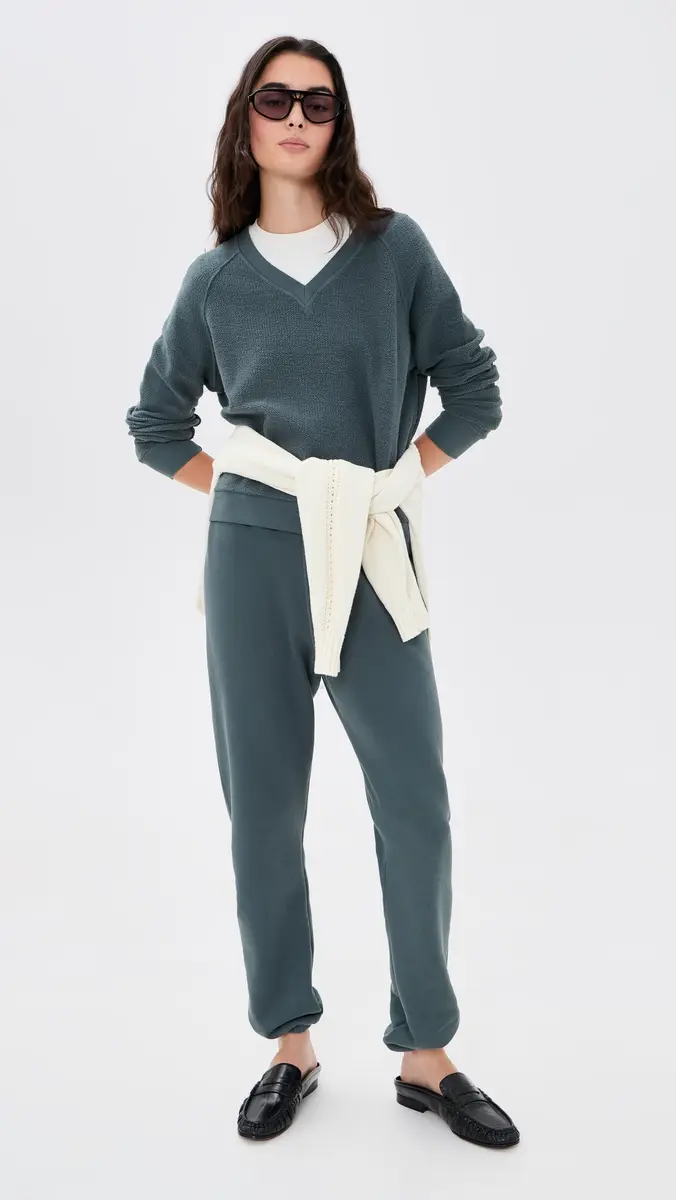 perfectwhitetee Zuri Reverse Fleece V Neck Sweatshirt | Thumbnail 5 perfectwhitetee Zuri Reverse Fleece V Neck Sweatshirt | Thumbnail 5