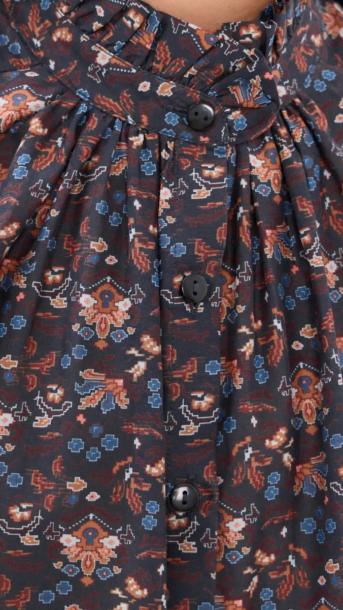 ALIX OF BOHEMIA Artemis Indigo Kilim Shirt | Thumbnail 6 ALIX OF BOHEMIA Artemis Indigo Kilim Shirt | Thumbnail 6