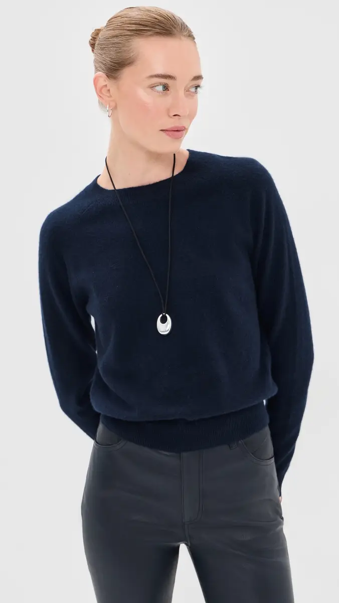 Sprwmn Long Sleeve Raglan Cashmere Sweater | Thumbnail 2 Sprwmn Long Sleeve Raglan Cashmere Sweater | Thumbnail 2