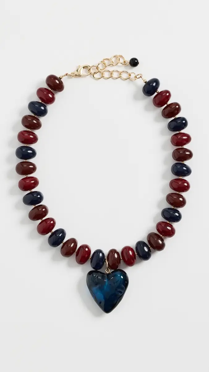 By Adina Eden Heart Beaded Necklace | Thumbnail 2 By Adina Eden Heart Beaded Necklace | Thumbnail 2