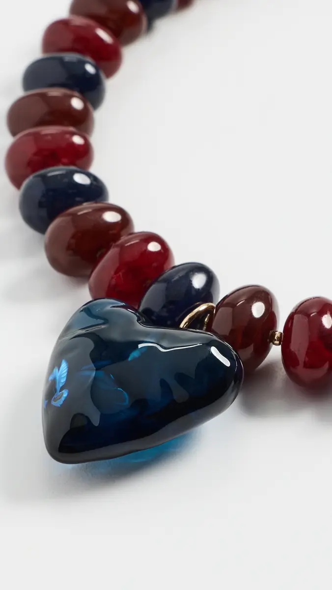 By Adina Eden Heart Beaded Necklace | Thumbnail 4 By Adina Eden Heart Beaded Necklace | Thumbnail 4