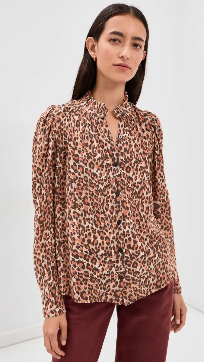 ALIX OF BOHEMIA Artemis Leopard Trek Shirt | Thumbnail 2