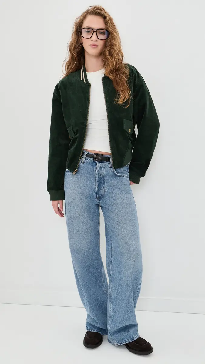 GOOD AMERICAN The Corduroy Varsity Jacket | Thumbnail 5 GOOD AMERICAN The Corduroy Varsity Jacket | Thumbnail 5