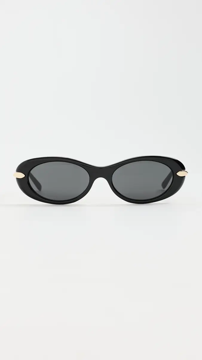 Givenchy Bold Oval Sunglasses Shiny Black / Smoke | Thumbnail 2 Givenchy Bold Oval Sunglasses Shiny Black / Smoke | Thumbnail 2