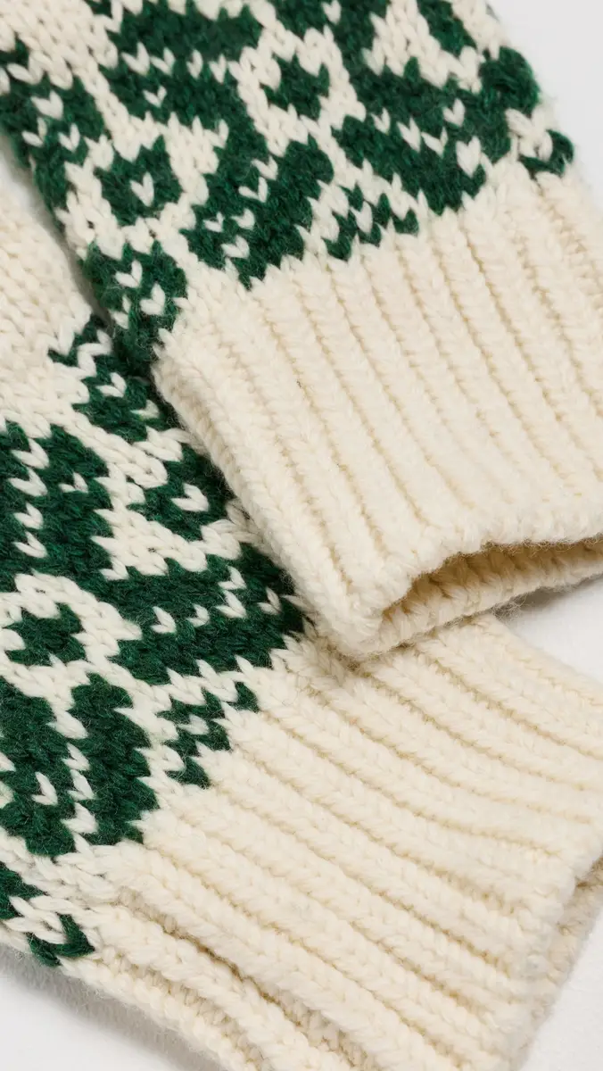 Faherty Diamond Fair Isle Pop Top Mittens | Thumbnail 4 Faherty Diamond Fair Isle Pop Top Mittens | Thumbnail 4