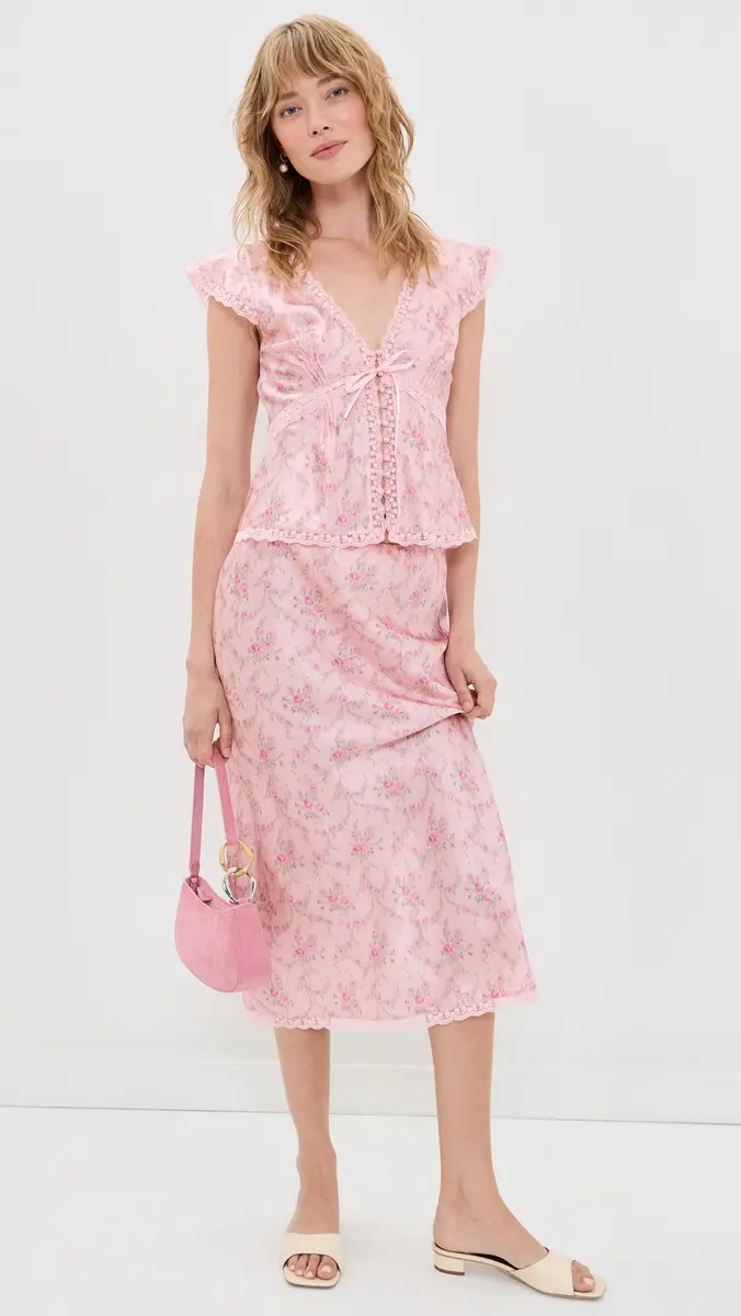 LoveShackFancy Castle Skirt | Thumbnail 5 LoveShackFancy Castle Skirt | Thumbnail 5