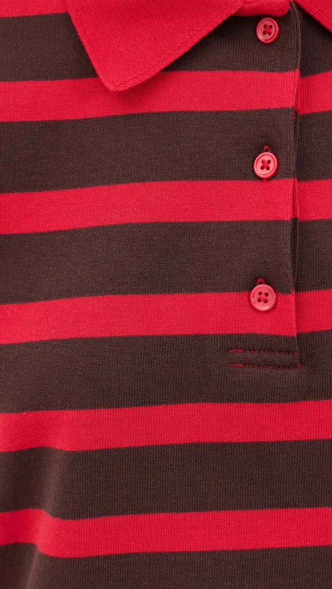 English Factory Striped Polo Knit Top | Thumbnail 6 English Factory Striped Polo Knit Top | Thumbnail 6