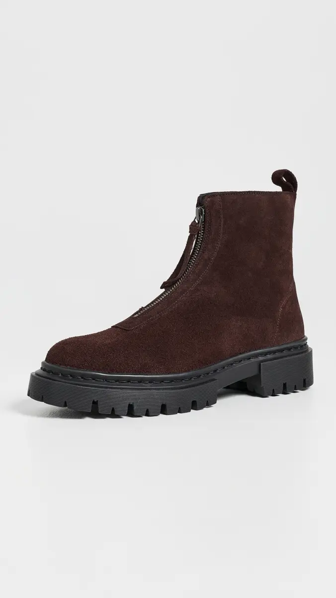 Staud Miles Suede Zip Ankle Boots | Thumbnail 2 Staud Miles Suede Zip Ankle Boots | Thumbnail 2