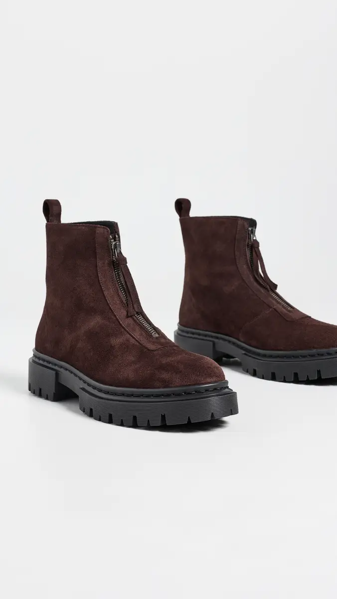 Staud Miles Suede Zip Ankle Boots | Thumbnail 5 Staud Miles Suede Zip Ankle Boots | Thumbnail 5