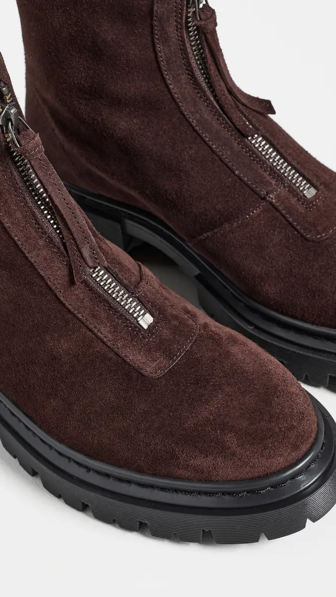 Staud Miles Suede Zip Ankle Boots | Thumbnail 6 Staud Miles Suede Zip Ankle Boots | Thumbnail 6