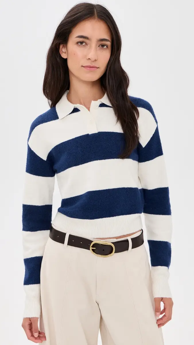 Denimist Cropped Rugby Sweater | Thumbnail 2 Denimist Cropped Rugby Sweater | Thumbnail 2
