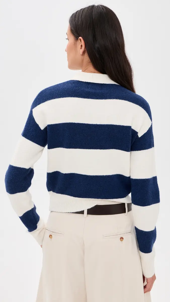 Denimist Cropped Rugby Sweater | Thumbnail 3 Denimist Cropped Rugby Sweater | Thumbnail 3