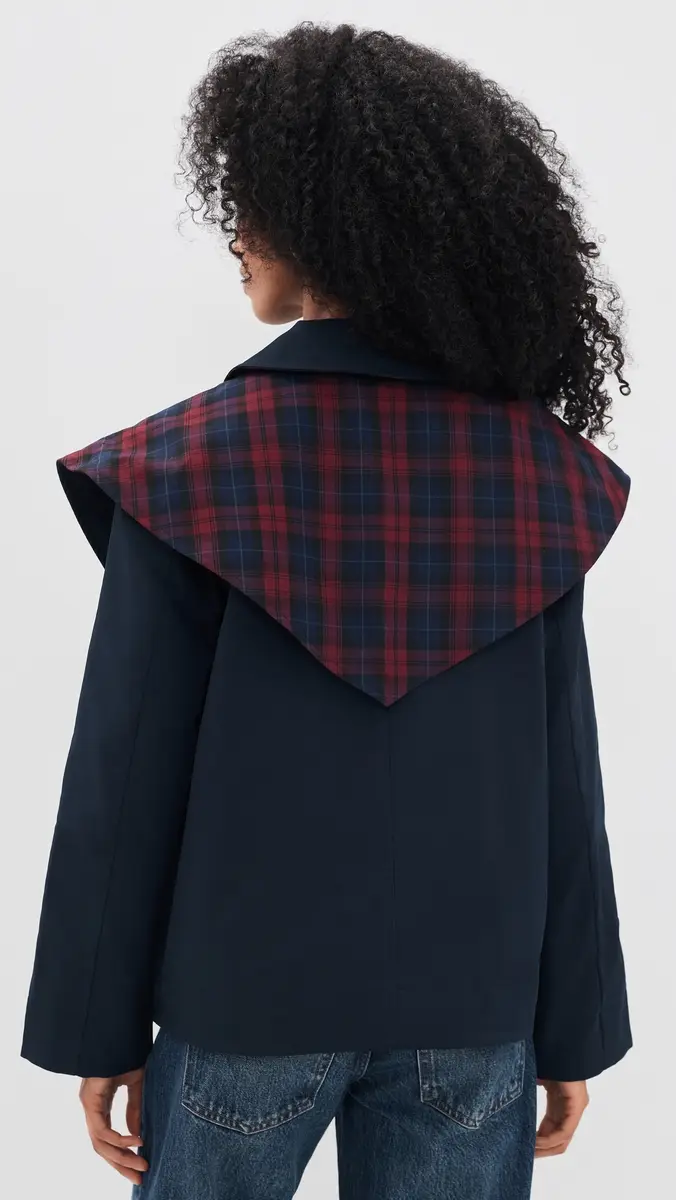 Avec Les Filles Scarf Reversible Barn Jacket | Thumbnail 3 Avec Les Filles Scarf Reversible Barn Jacket | Thumbnail 3