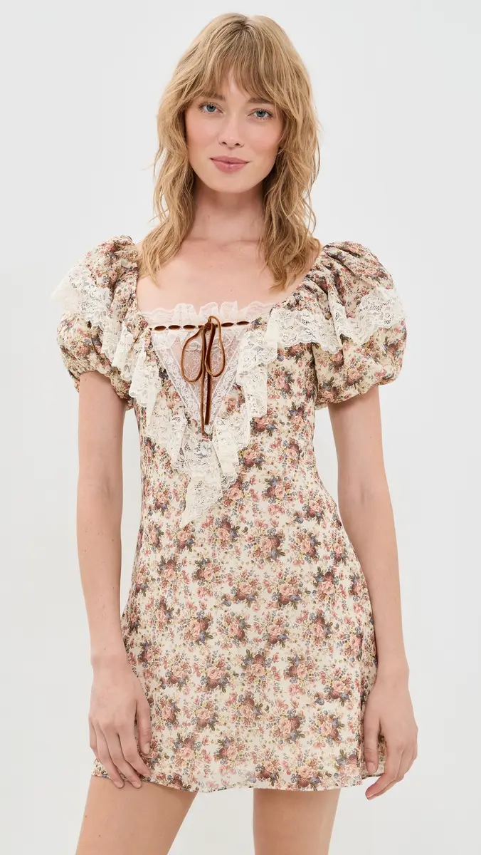 For Love & Lemons Betsy Floral Mini Dress | Thumbnail 2 For Love & Lemons Betsy Floral Mini Dress | Thumbnail 2