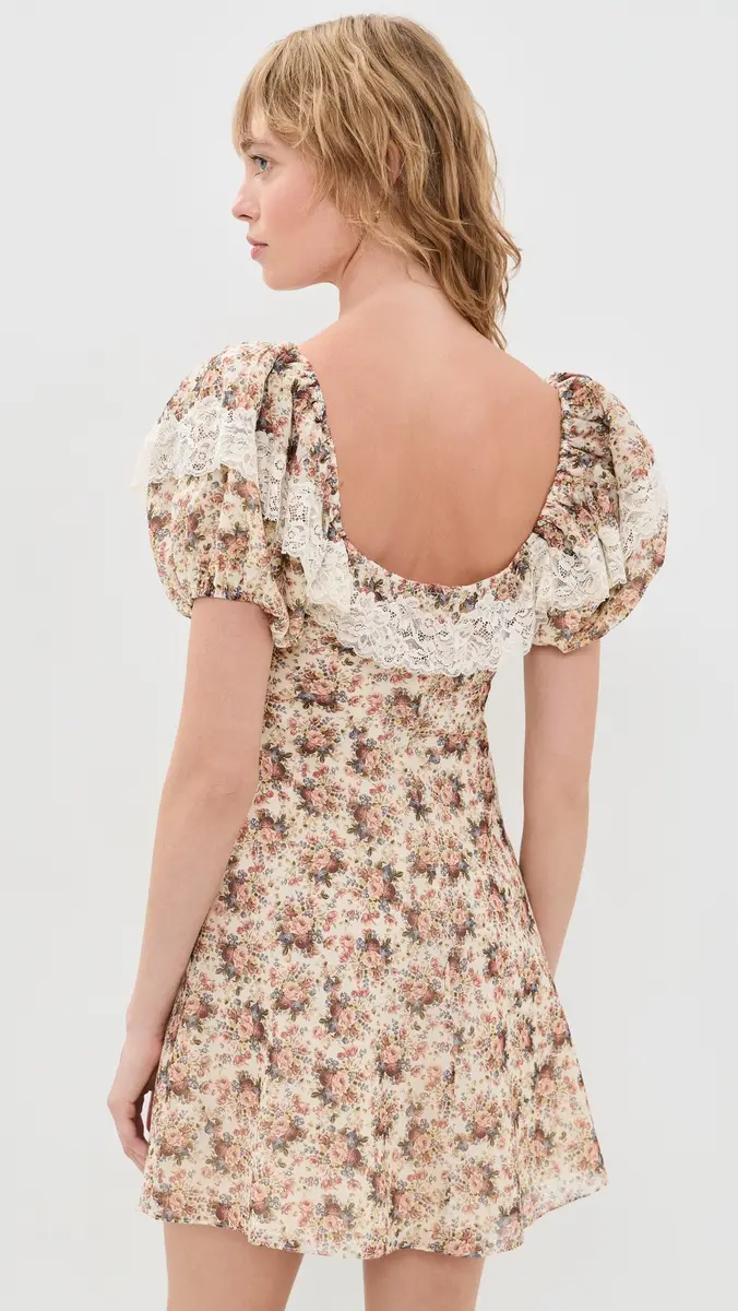 For Love & Lemons Betsy Floral Mini Dress | Thumbnail 3 For Love & Lemons Betsy Floral Mini Dress | Thumbnail 3