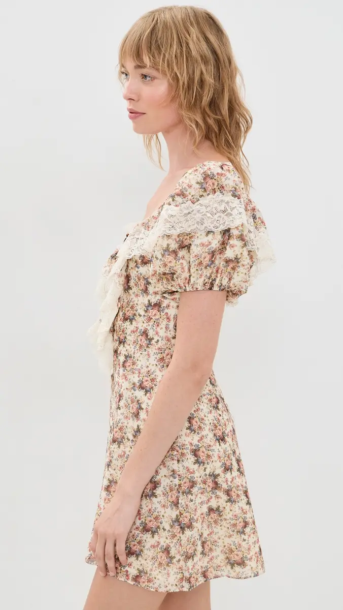 For Love & Lemons Betsy Floral Mini Dress | Thumbnail 4 For Love & Lemons Betsy Floral Mini Dress | Thumbnail 4
