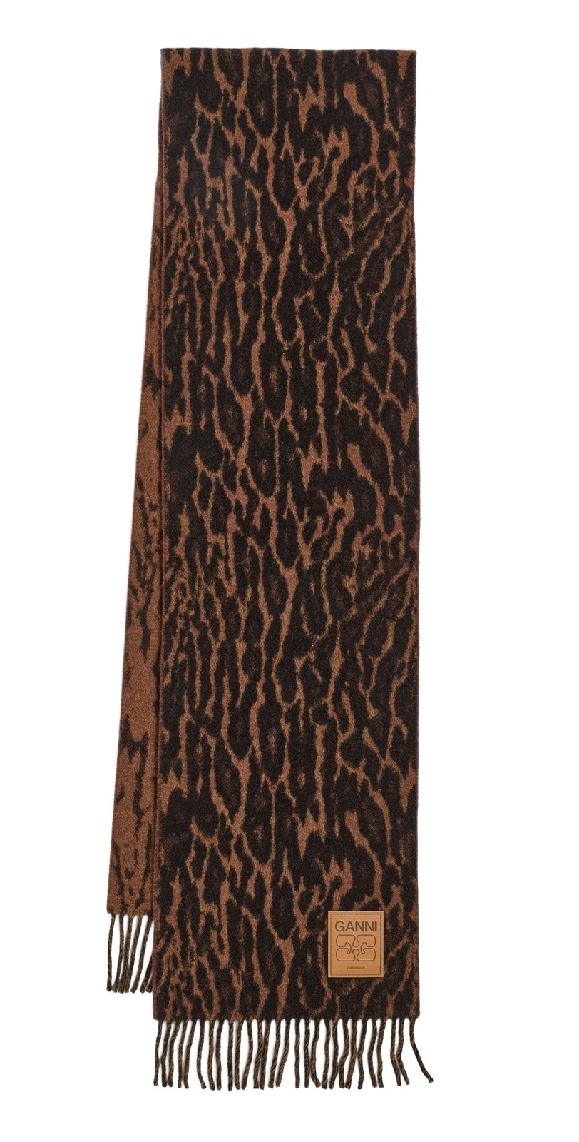 Compact Leopard Wool Scarf Compact Leopard Wool Scarf