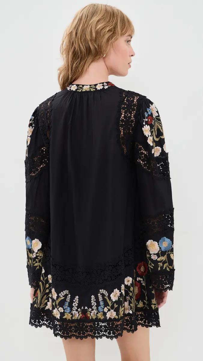 Sea Ruwa Embroidered Flare Mini Dress | Thumbnail 3 Sea Ruwa Embroidered Flare Mini Dress | Thumbnail 3
