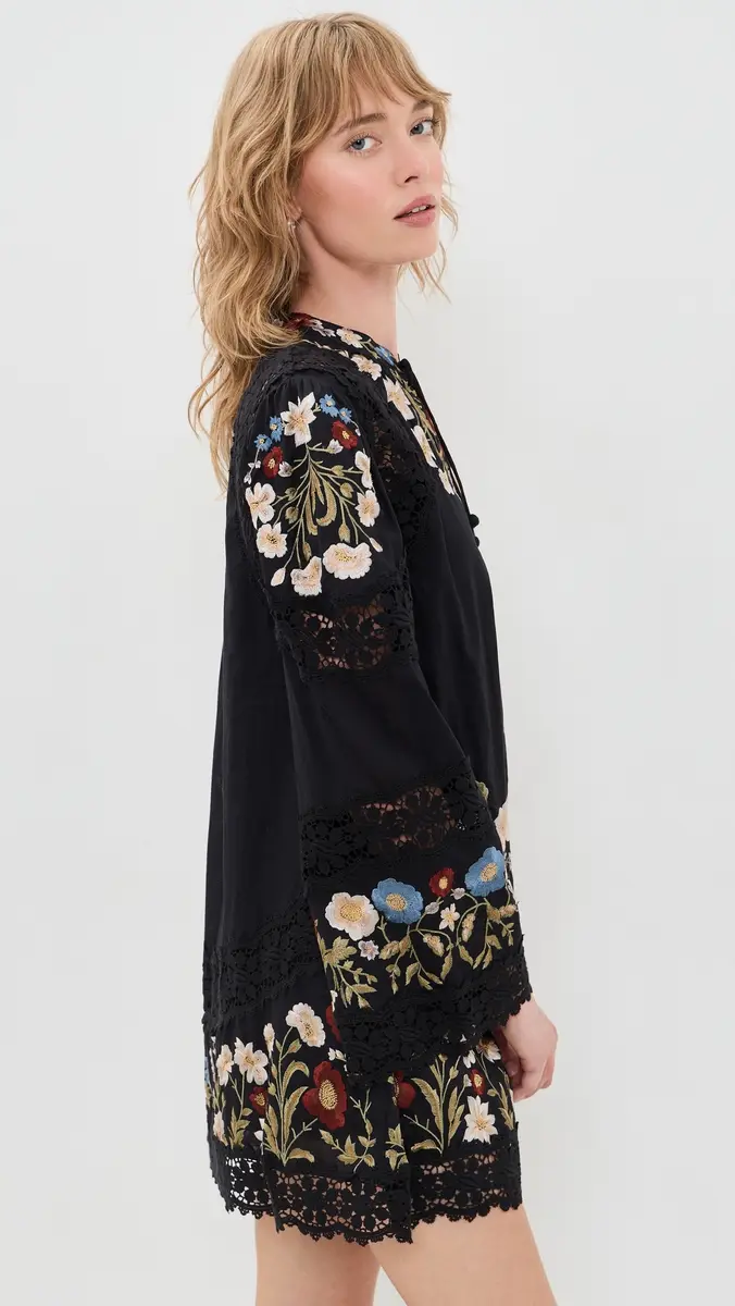 Sea Ruwa Embroidered Flare Mini Dress | Thumbnail 4 Sea Ruwa Embroidered Flare Mini Dress | Thumbnail 4