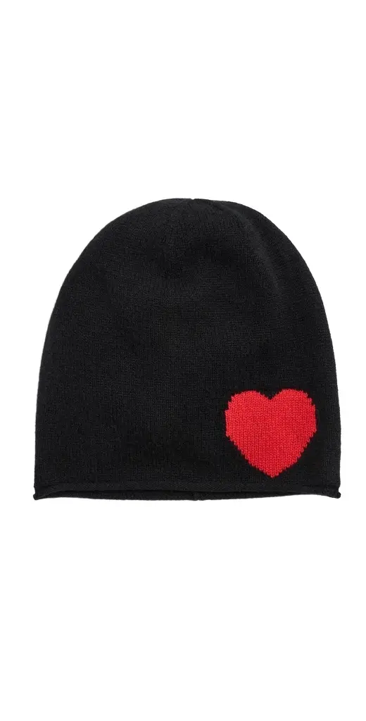 Cashmere Blend Heart Beanie