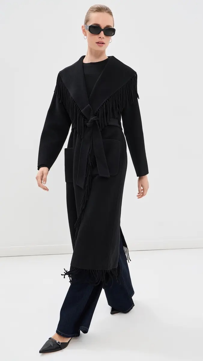 Simkhai Carrie Fringe Robe Coat | Thumbnail 2 Simkhai Carrie Fringe Robe Coat | Thumbnail 2