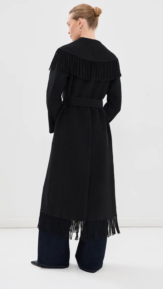 Simkhai Carrie Fringe Robe Coat | Thumbnail 4 Simkhai Carrie Fringe Robe Coat | Thumbnail 4