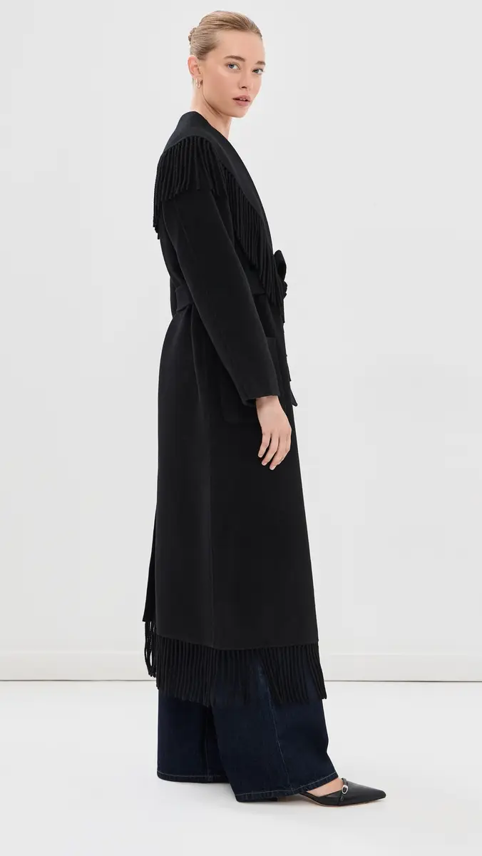 Simkhai Carrie Fringe Robe Coat | Thumbnail 5 Simkhai Carrie Fringe Robe Coat | Thumbnail 5