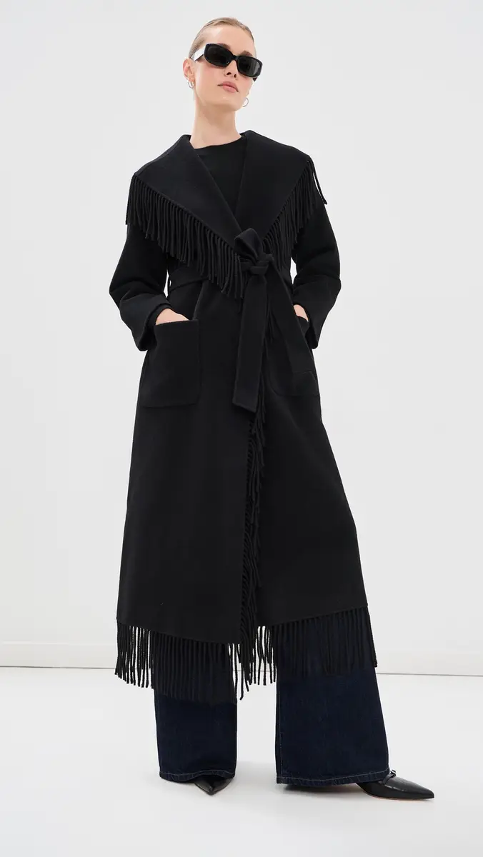 Simkhai Carrie Fringe Robe Coat | Thumbnail 6 Simkhai Carrie Fringe Robe Coat | Thumbnail 6