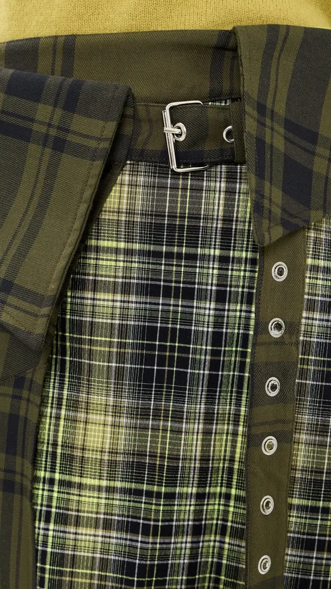 MARQUES ALMEIDA Plaid Folded Belt Wrap Skirt | Thumbnail 6