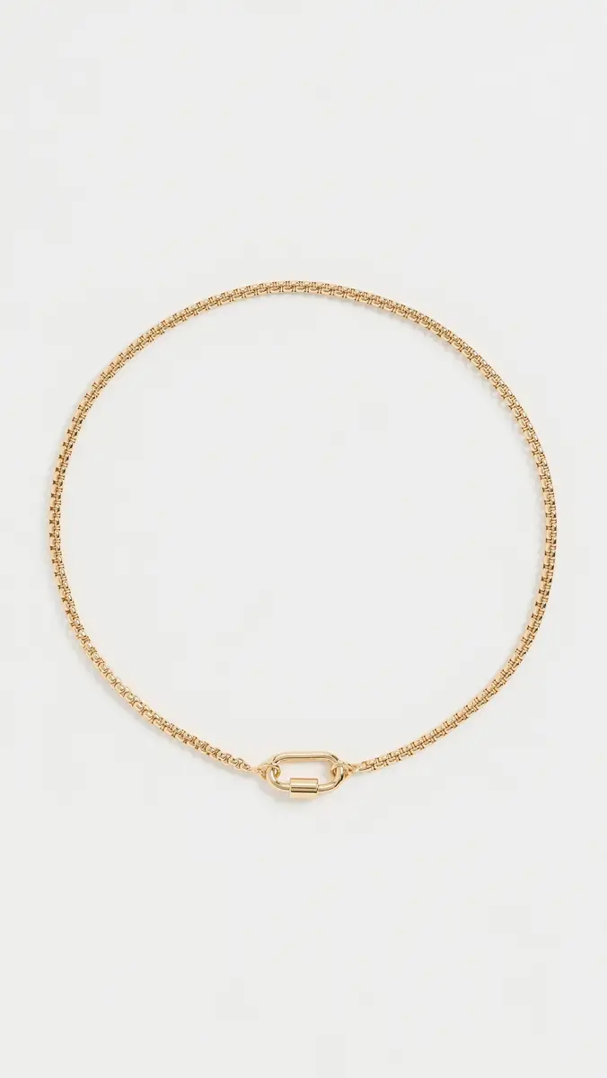 Madewell Mini Carabiner Puffy Box Chain | Thumbnail 2