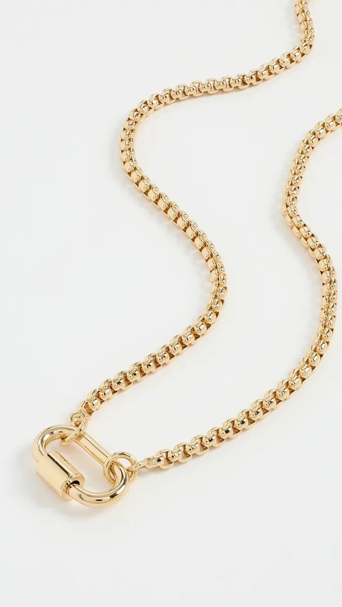 Madewell Mini Carabiner Puffy Box Chain | Thumbnail 4