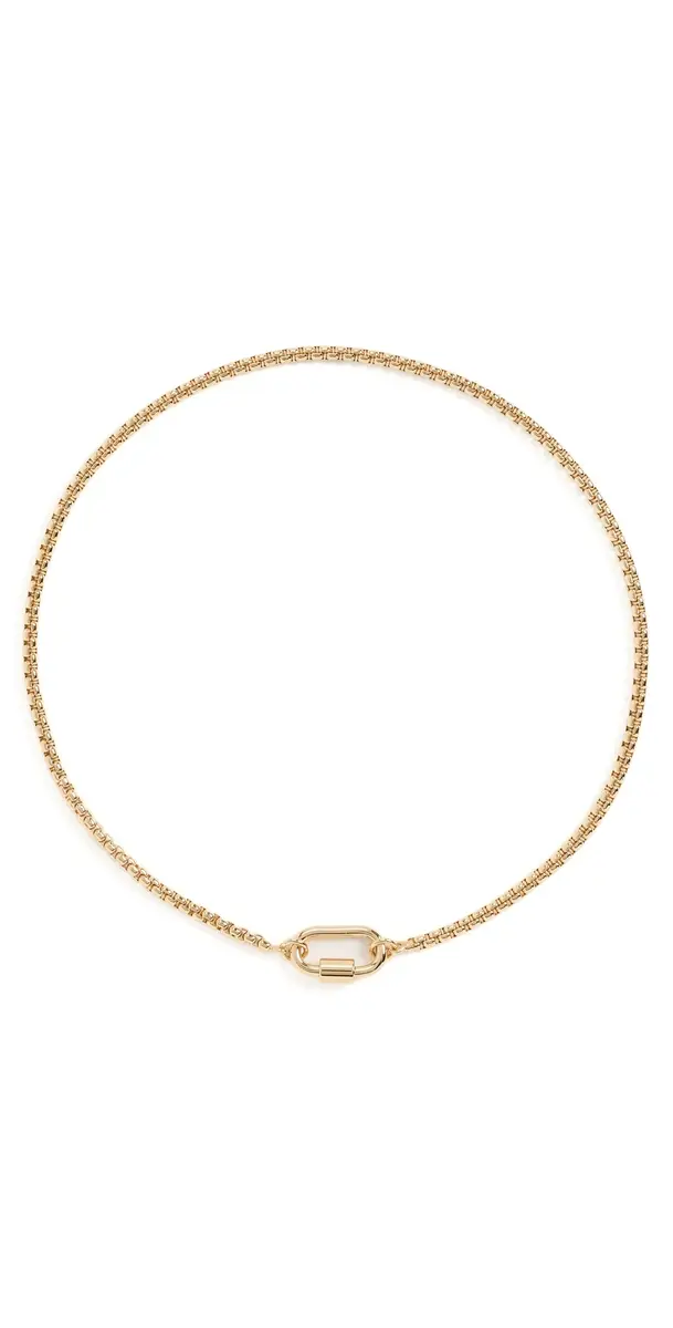 Madewell Mini Carabiner Puffy Box Chain