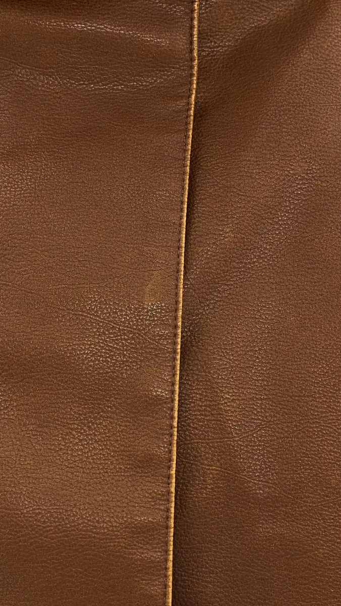 LIONESS Shoreline Funnel Neck Faux Leather Jacket | Thumbnail 6