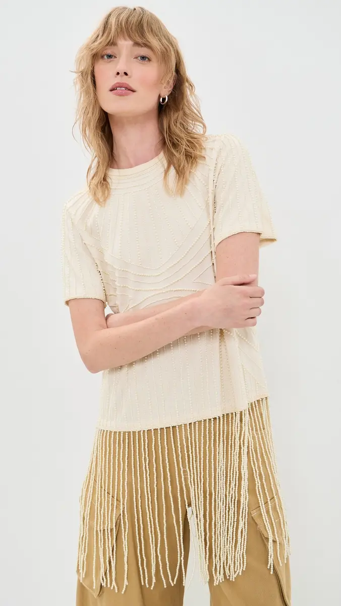 Sea Carlotta Embroidered Fringe Top | Thumbnail 2 Sea Carlotta Embroidered Fringe Top | Thumbnail 2