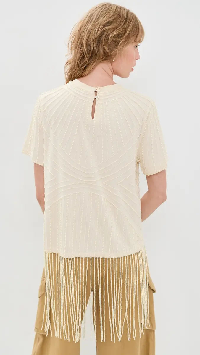 Sea Carlotta Embroidered Fringe Top | Thumbnail 3 Sea Carlotta Embroidered Fringe Top | Thumbnail 3