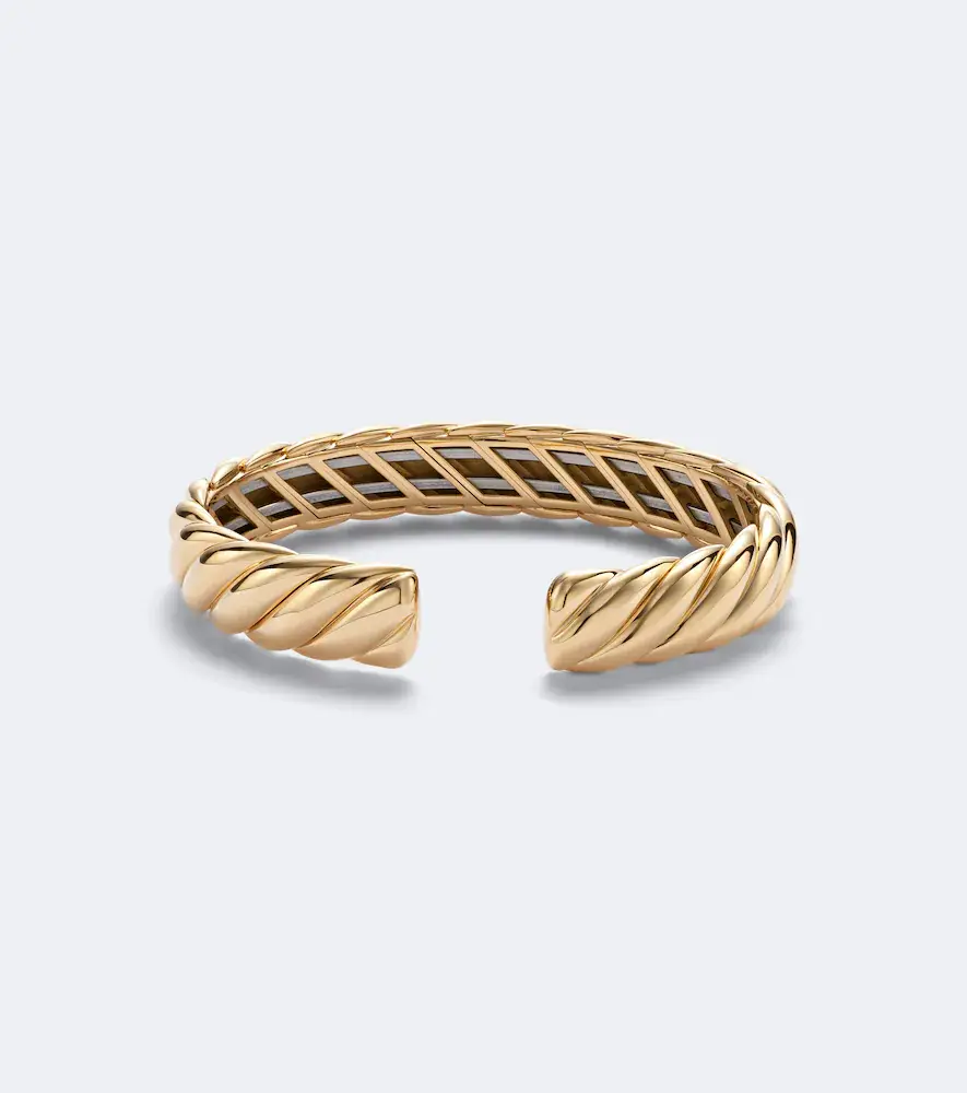 David Yurman Sculpted Cable Flex 18kt gold bracelet | Thumbnail 4