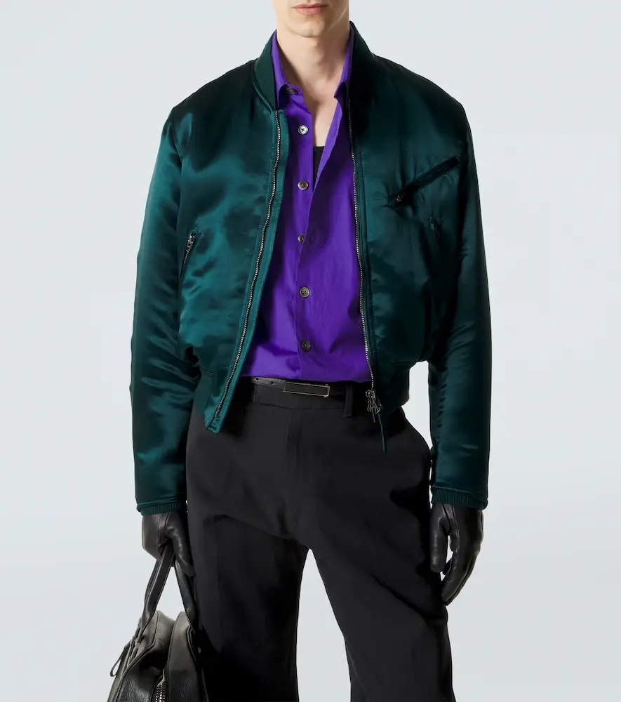 Tom Ford Satin bomber jacket | Thumbnail 3 Tom Ford Satin bomber jacket | Thumbnail 3