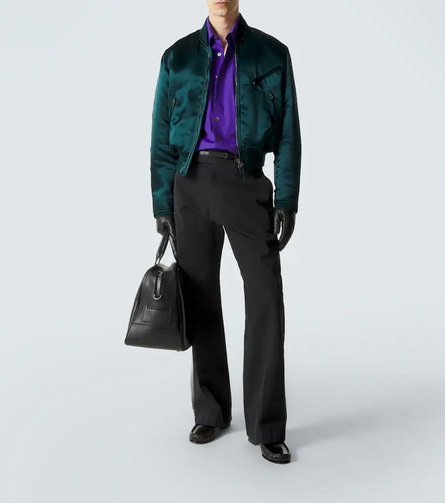 Tom Ford Satin bomber jacket | Thumbnail 4 Tom Ford Satin bomber jacket | Thumbnail 4