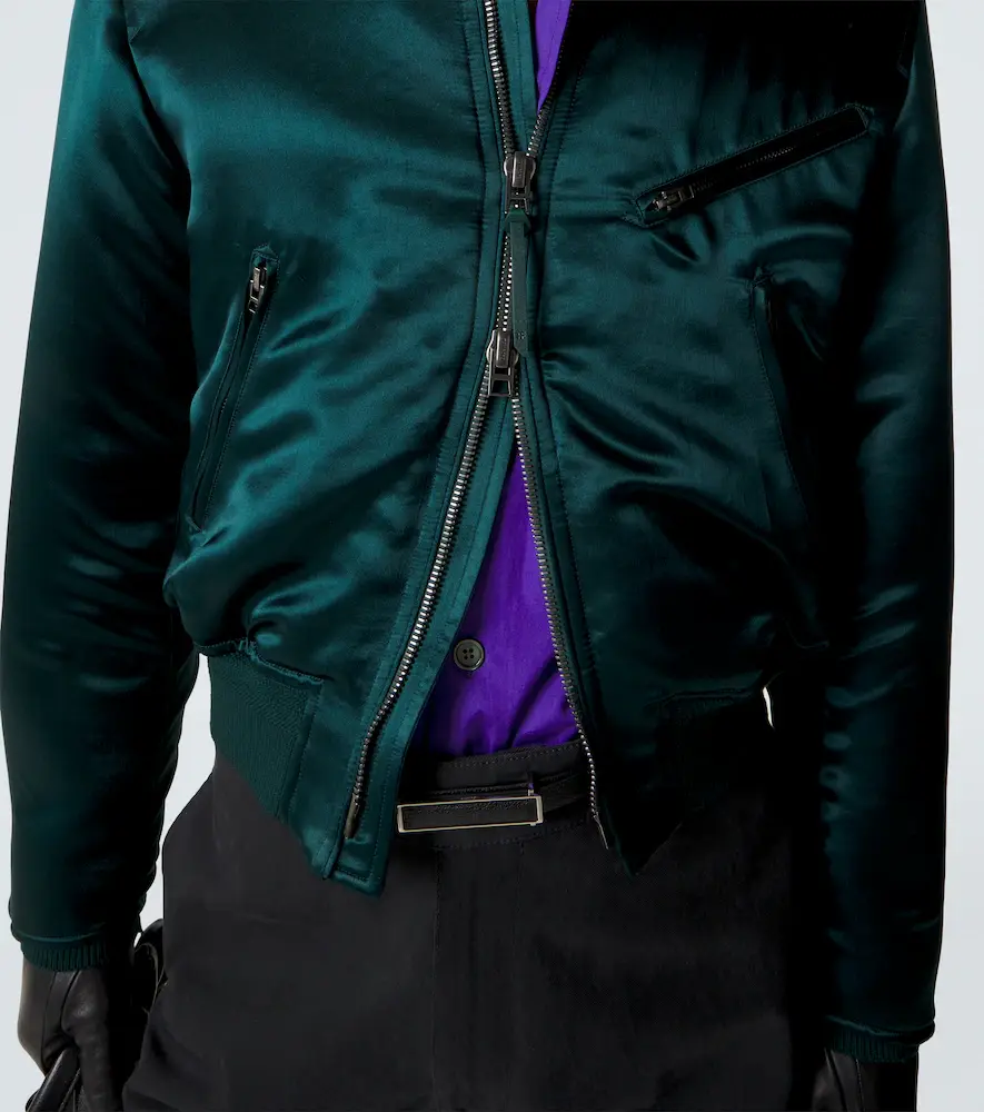 Tom Ford Satin bomber jacket | Thumbnail 7 Tom Ford Satin bomber jacket | Thumbnail 7