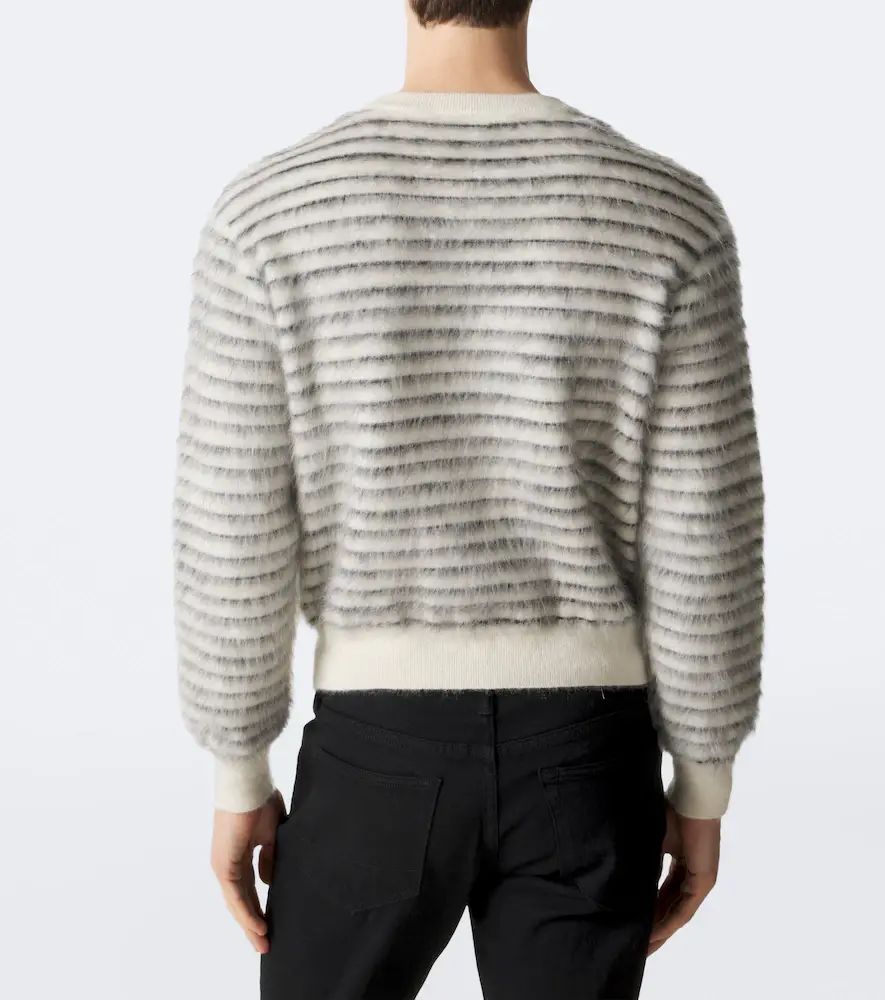 Tom Ford Striped mohair, wool, and silk-blend sweater | Thumbnail 3 Tom Ford Striped mohair, wool, and silk-blend sweater | Thumbnail 3