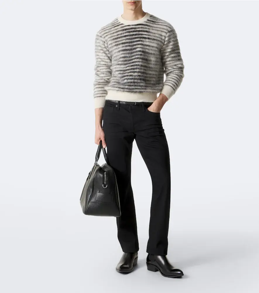 Tom Ford Striped mohair, wool, and silk-blend sweater | Thumbnail 6 Tom Ford Striped mohair, wool, and silk-blend sweater | Thumbnail 6