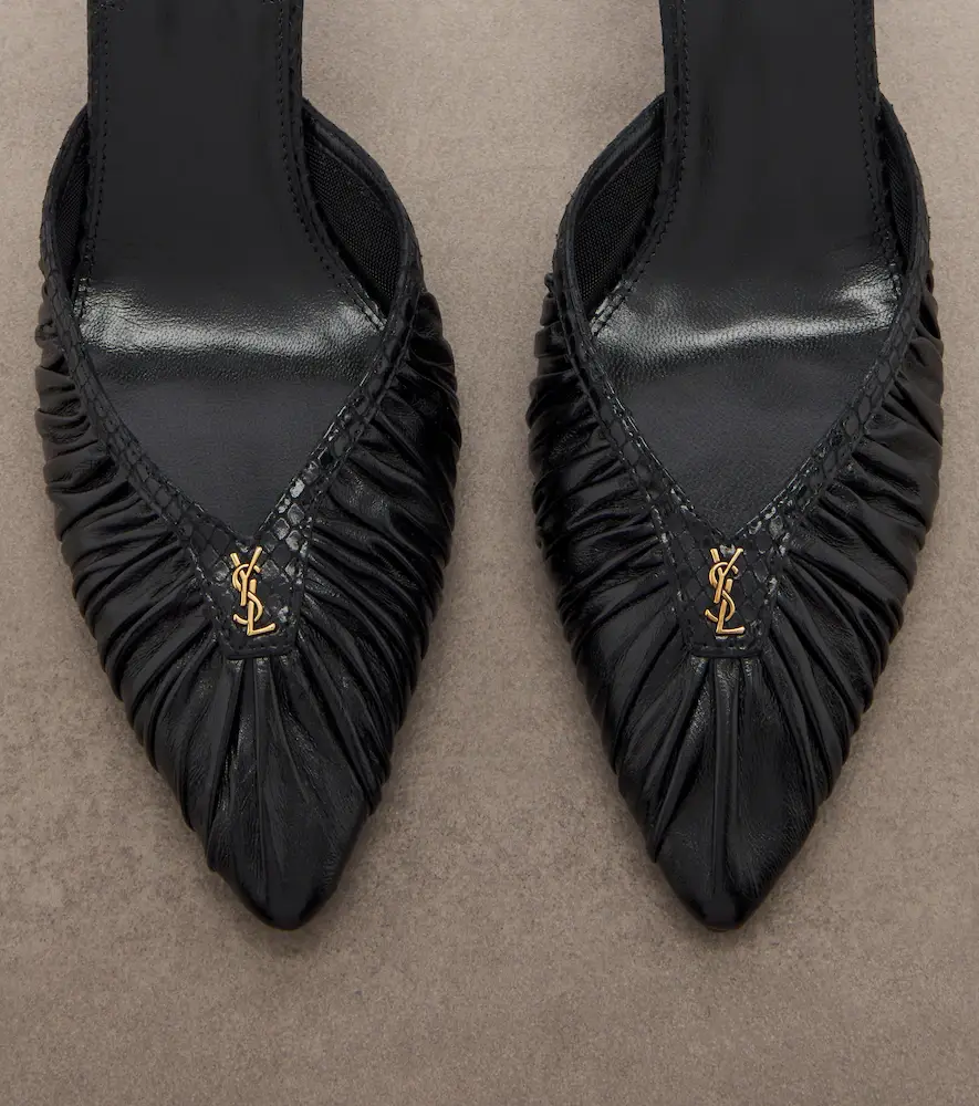 Saint Laurent Folie Cassandre leather slingback pumps | Thumbnail 2 Saint Laurent Folie Cassandre leather slingback pumps | Thumbnail 2
