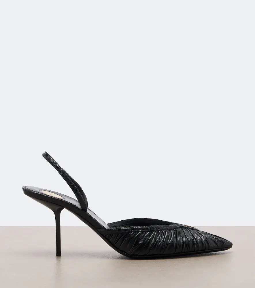 Saint Laurent Folie Cassandre leather slingback pumps | Thumbnail 3 Saint Laurent Folie Cassandre leather slingback pumps | Thumbnail 3