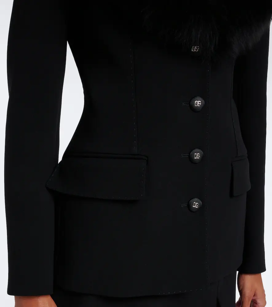 Dolce & Gabbana DG wool-blend jacket | Thumbnail 4