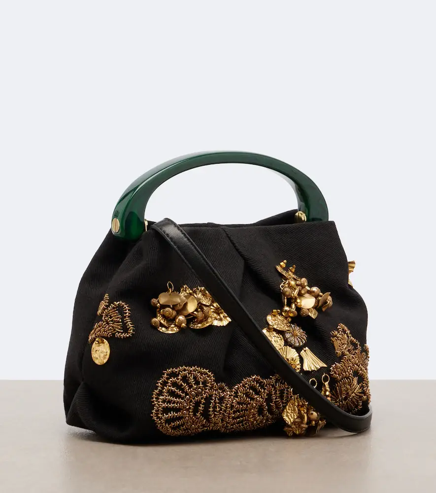 Dries Van Noten Small embellished top-handle bag | Thumbnail 3 Dries Van Noten Small embellished top-handle bag | Thumbnail 3