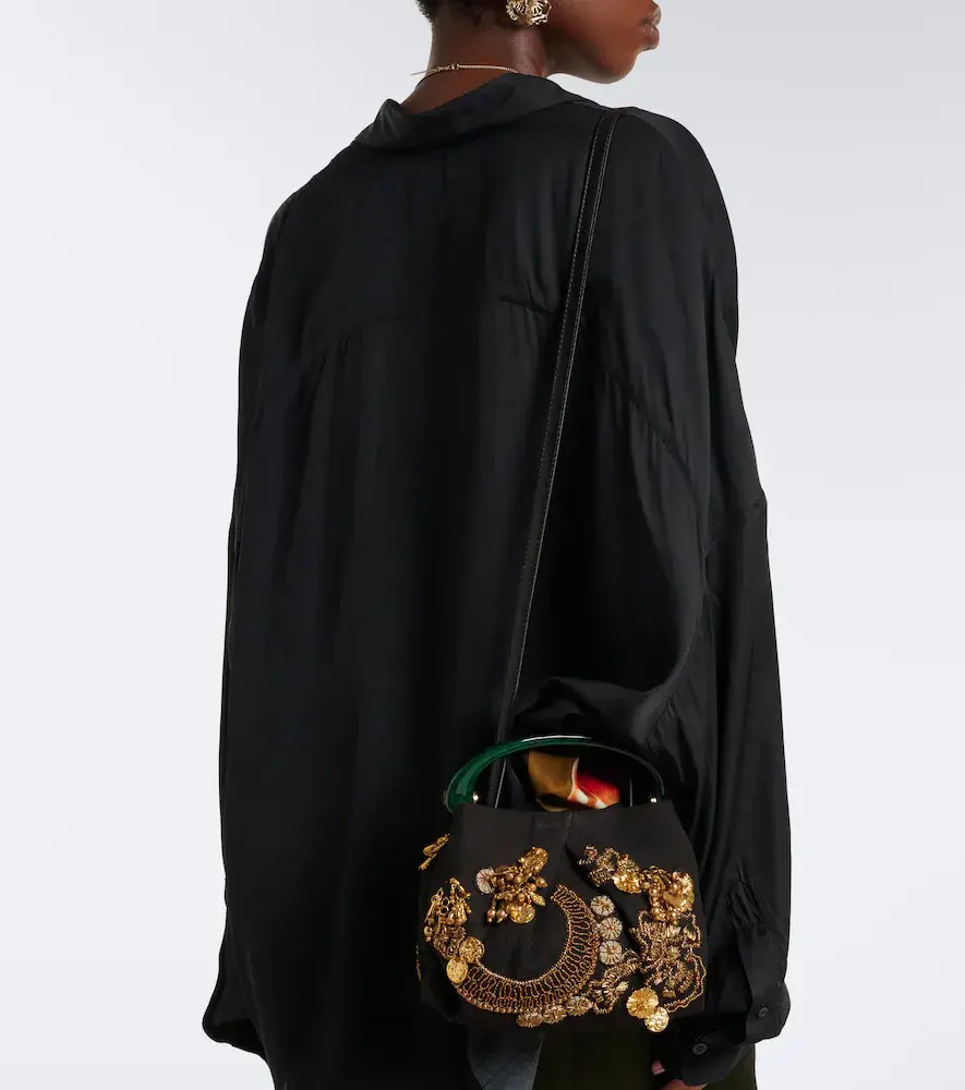 Dries Van Noten Small embellished top-handle bag | Thumbnail 5 Dries Van Noten Small embellished top-handle bag | Thumbnail 5