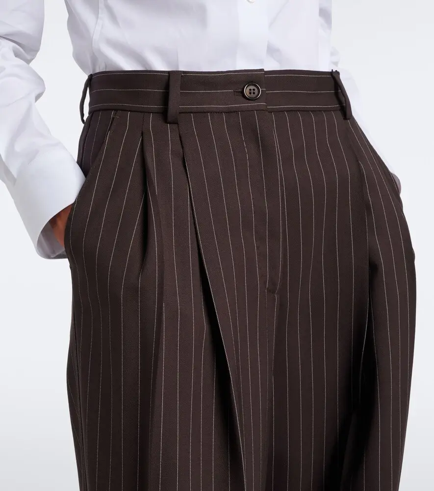 Dolce & Gabbana Pinstripe wool-blend wide-leg pants | Thumbnail 5 Dolce & Gabbana Pinstripe wool-blend wide-leg pants | Thumbnail 5