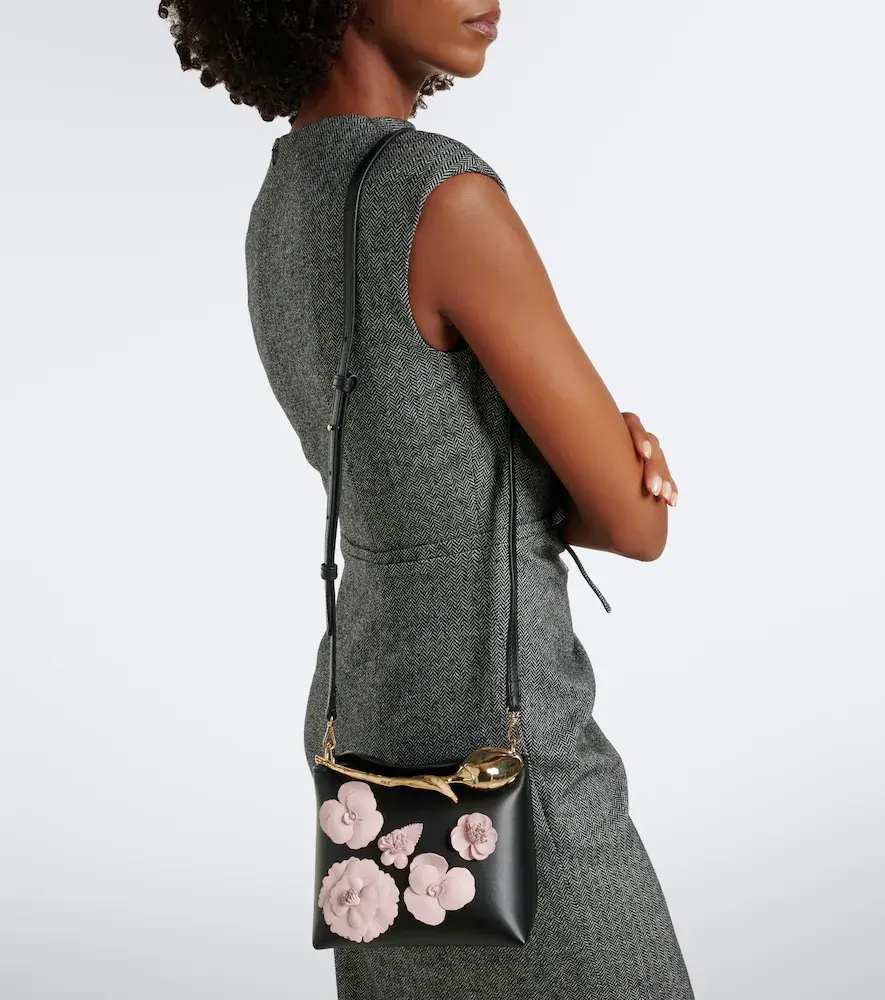 Erdem Bloom Mini appliqué leather top-handle bag | Thumbnail 4 Erdem Bloom Mini appliqué leather top-handle bag | Thumbnail 4