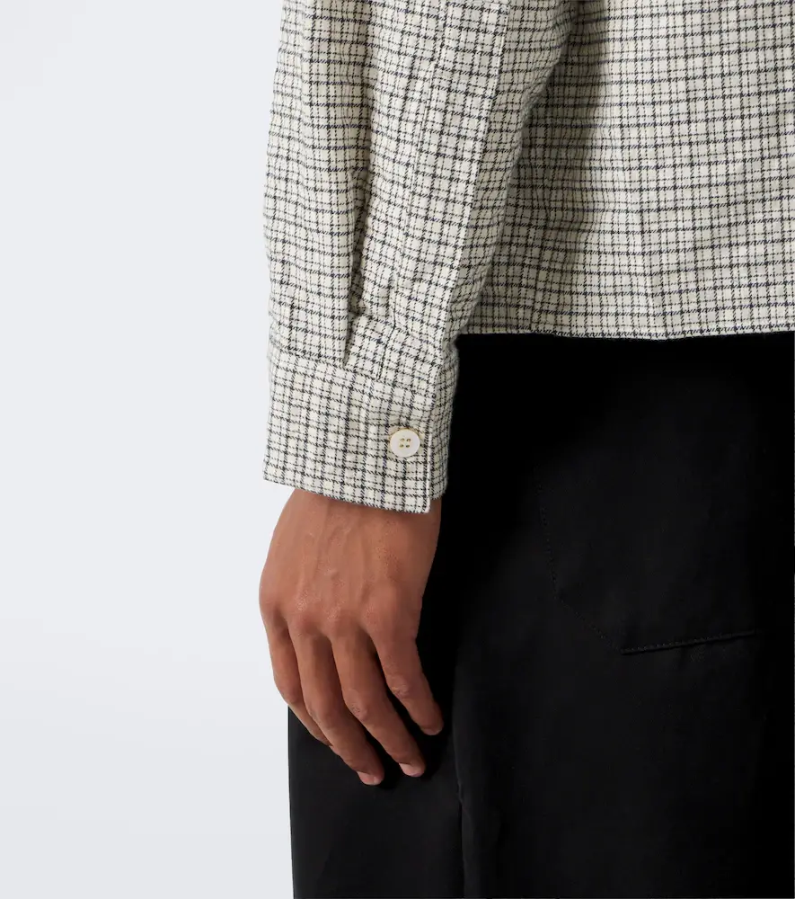 Studio Nicholson Checked cotton shirt | Thumbnail 2 Studio Nicholson Checked cotton shirt | Thumbnail 2