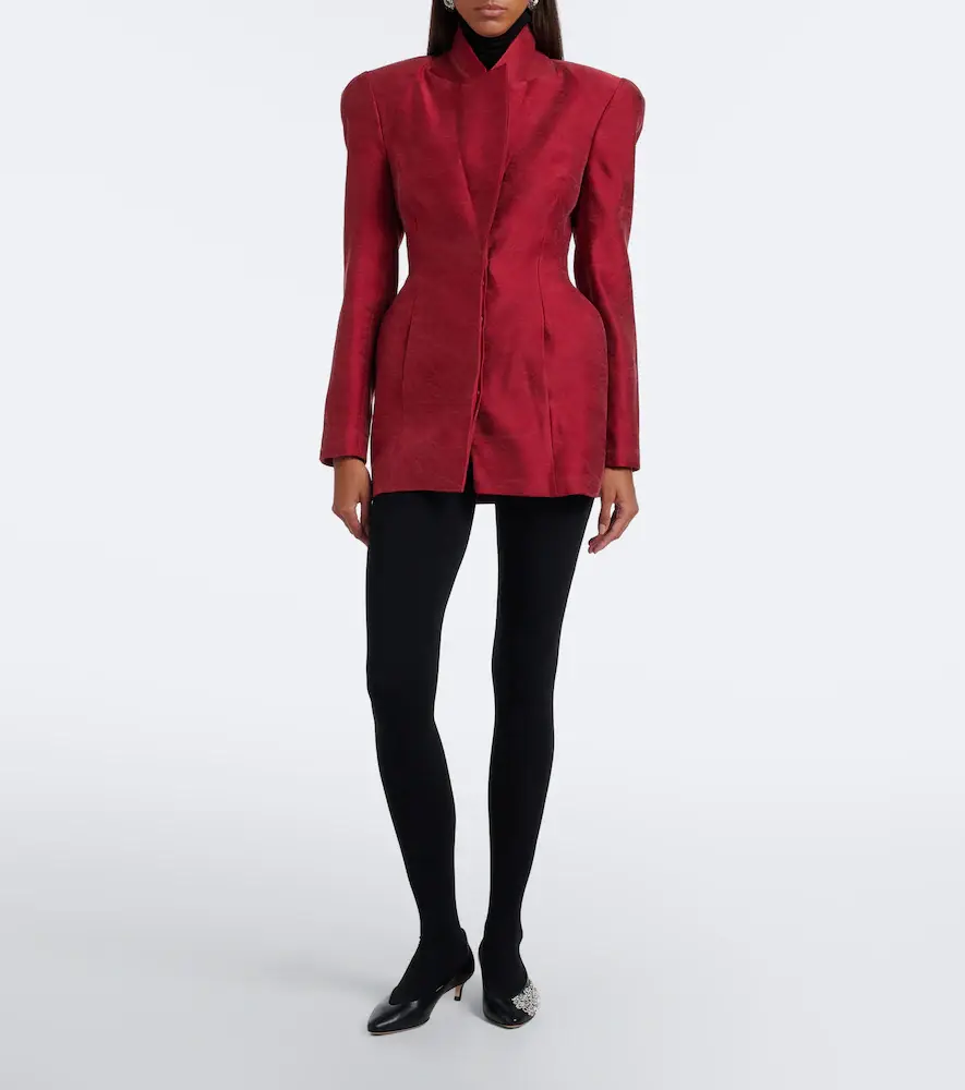 Magda Butrym Silk blazer dress | Thumbnail 4 Magda Butrym Silk blazer dress | Thumbnail 4